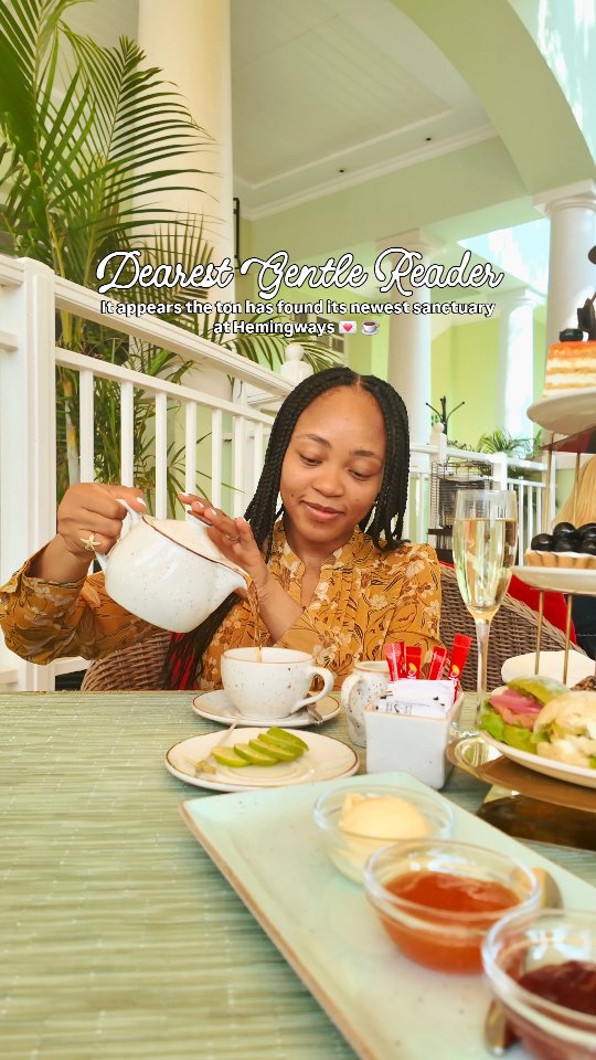 Dearest Reader, it appears the ton has found its newest sanctuary @hemingwayscollection ✨☕️

If you are looking for the best afternoon tea in Nairobi, look no further than the iconic Hemingways Nairobi in Karen. Whether you’re celebrating a special occasion or simply want to live like royalty for an afternoon, this is the ultimate luxury high tea experience.

What you need to know: 
📍 Location: Mbagathi Ridge, Karen (Hemingways Nairobi)

🫖 The Spread: A selection of premium teas, fine sandwiches, and desserts. And everything was so good and fresh!

📅 Booking: Highly recommended, especially for weekend afternoon tea.

Whether you're a local or a traveller looking for top things to do in Nairobi, Hemingways offers a refined escape from the city bustle. Truly the diamond of the season! 💎

Tag someone you’d love to spill the tea with. 👇🏾

#HemingwaysNairobi #AfternoonTeaNairobi #HighTeaKenya