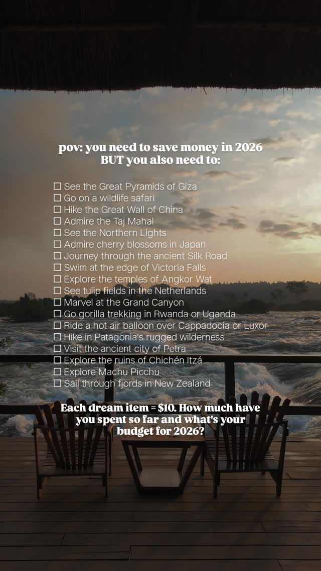 Drop your totals in the comments! 💭💫

If you've spent or are planning to spend:

$100 - $180: 💎 RICH rich! 💸💸 - you're basically living your travel influencer fantasy and I'm happy for you!

$50 - $90: ✨️ Travel MVP - the travel vibes are strong with this one!

$10 - $40: 🌸 Globe Trotter in Training: Rooting for you!

$0: 💫 Dreamer Mode: planning and dreaming. See you at 🌸 soon!