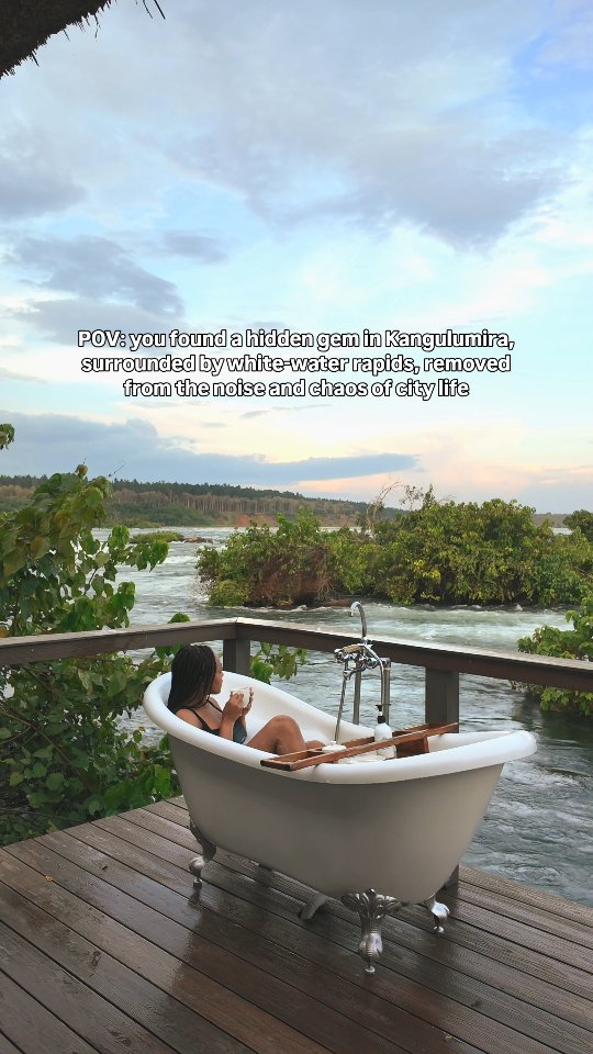 A stunning lodge, set smack in the middle of a private island on the Nile River - surrounded by powerful rapids and nature sounds...
Each moment spent here was an adventure in itself. 
Lemala Wildwaters Lodge, Uganda 🇺🇬