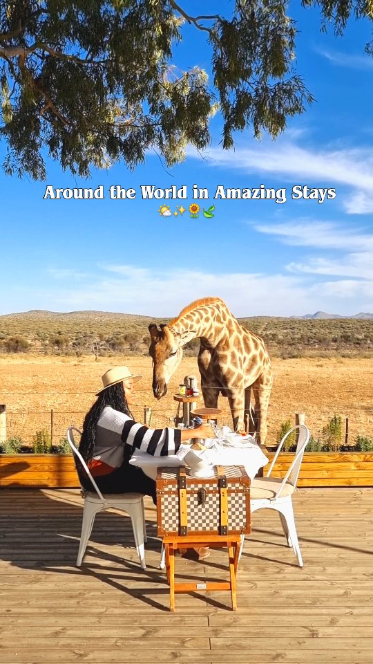 If you love discovering unique places to stay, follow for more, save this post for your bucket list, and share it with someone who needs travel inspiration today.

Around the world in amazing stays.
This first video features three places that completely stole my heart:

🦒 Voigtland Guesthouse in Namibia
🐒 Entebbe Forest Lodge in Uganda
🌤 Lemala Wildwaters in Uganda

Each one gave me something different, from wildlife moments to peaceful forest mornings to the most dramatic river views. This is the start of a new series where I share my favorite stays around the world and I already have more lined up.

Tell me which one you are adding to your list.